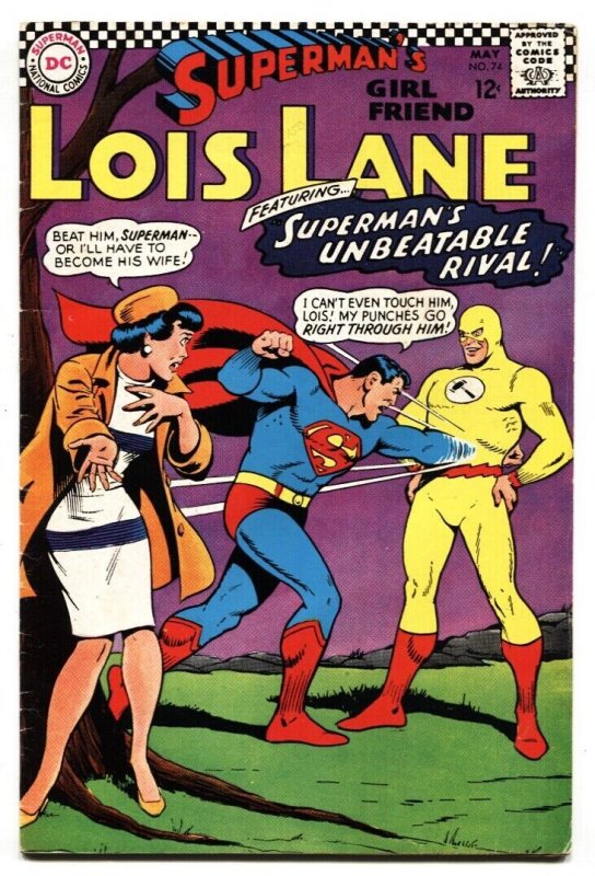 SUPERMAN'S GIRLFRIEND LOIS LANE #74-1st appearance of Bizarro Flash