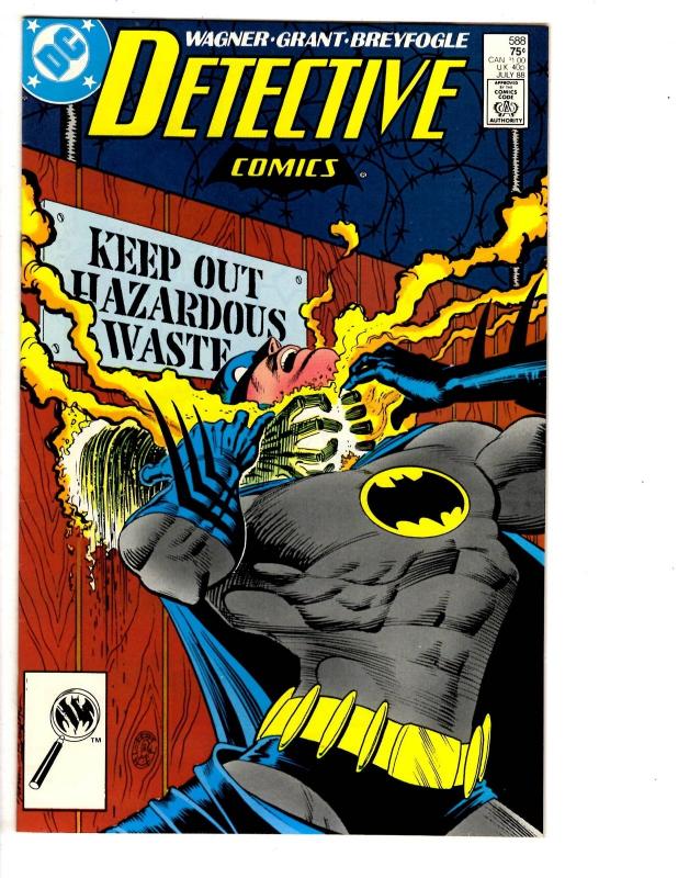 5 Detective Comics DC Comic Books # 584 586 587 588 589 Batman Robin WM5