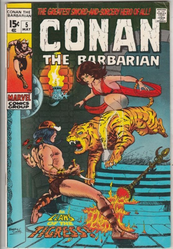 Conan the Barbarian #5 (May-71) VF/NM High-Grade Conan the Barbarian