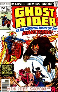 GHOST RIDER  (1973 Series)  (MARVEL) #27 Fair Comics Book