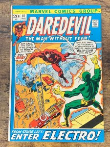 Daredevil #87 (1972). VF. DD & Black Widow relocate to San Fran.