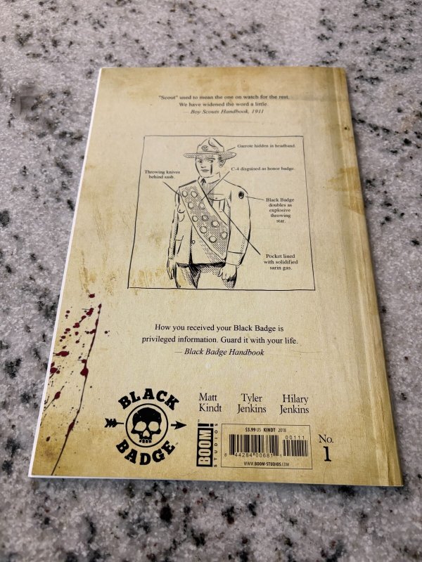 Black Badge # 1 NM Boom! Studios Comic Book 1st Print 2018 Kindt 2 J435