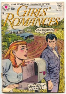 GIRLS' ROMANCES #47 1957-DC Romance-James Dean G