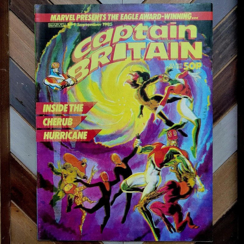 Lot of 2: CAPTAIN BRITAIN #6 and #9 FN 6.0 (Marvel UK/British 2nd Series 1985)