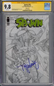SPAWN #261 CGC 9.8 SS SIGNED TODD MCFARLANE SKETCH COVER