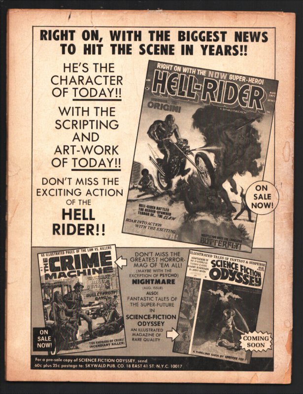 Nightmare #5 1971-Horror cover by Boris Vallejo-Ralph Reese-Doug Wildey-Jack ...