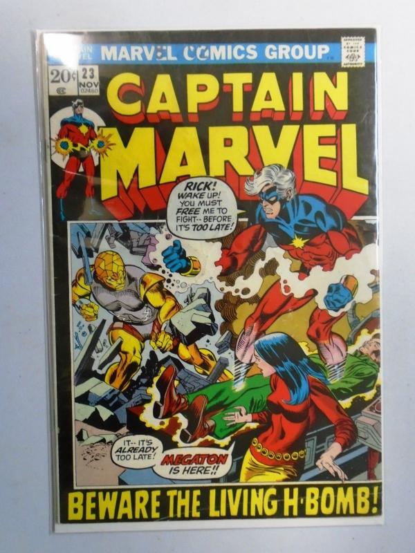 Captain Marvel (1st Series Marvel) #23,  Water Stain 4.0 (1972)