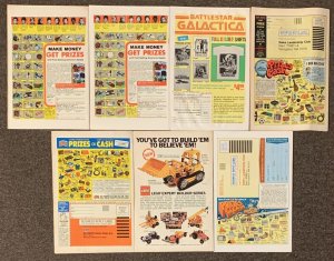 Battlestar Gallactica #1,2,3,5,7,12,17 Newsstand Marvel Comics Lot Vf/Nm