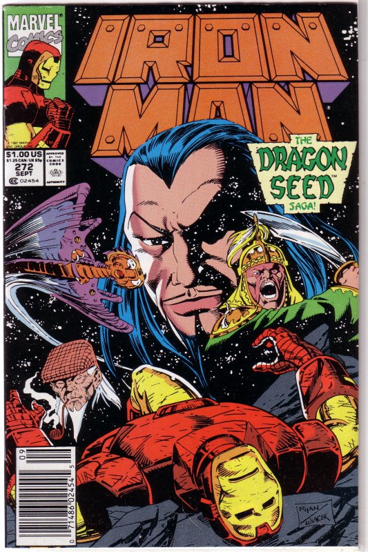 Iron Man   vol. 1  #272 FN (Dragon Seed Saga 3) Byrne/Ryan, Mandarin