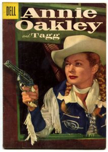 Annie Oakley and Tagg #7 1956- Dell Western- Photo cover VG