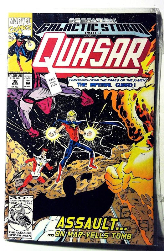 Quasar #32 (1992) Marvel Comics 1st Print Comic Book