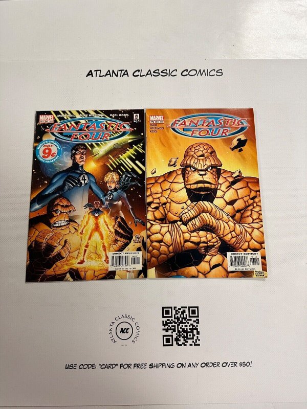 2 Fantastic Four Marvel Comic Books # 60 61 Avengers X-Men Thor Hulk 52 CT3