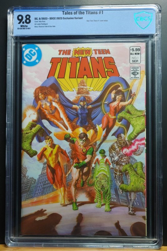 Tales of the Titans (2023 DC) #1 CBCS 9.8 Alex Ross Homage SDCC Variant!