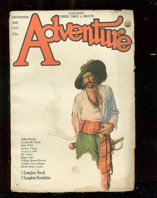 ADVENTURE PULP-12/10/23-TALBOT MUNDY-RAPAHEL CAVALIERE- G/VG