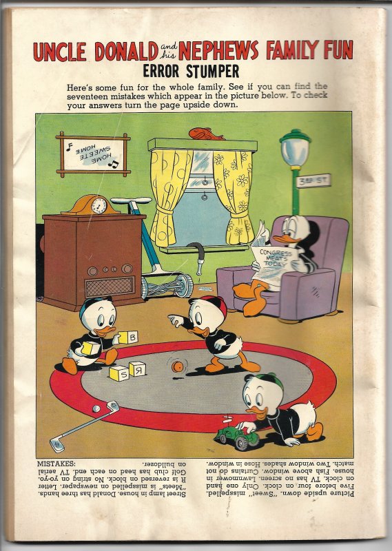 Walt Disney's Uncle Donald and his Nephews Family Fun 38 - 1960 (GD+)