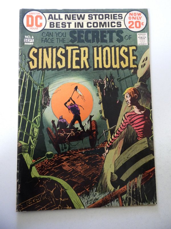 Secrets of Sinister House #6 (1972) VG- Condition 1/4 spine split