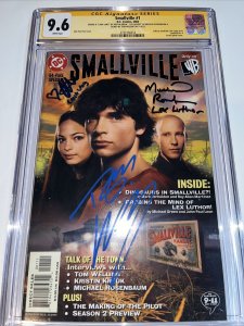 Smallville (2004) # 1 (CGC 9.6 SS) Signed K. Kreuk M. Rosenbaum & Tom Whelling