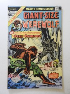 Giant-Size Werewolf #5 (1975) GD+ Condition 2 in spine split