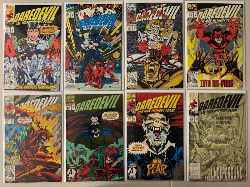 Daredevil 1st series comics lot #185-318 34 diff avg 6.0 (1982-93)