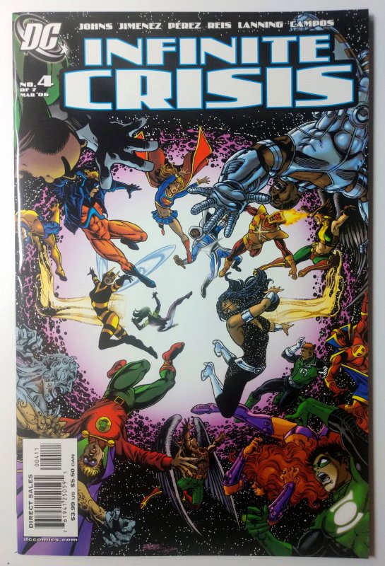Infinite Crisis #4 Variant Cover (9.4, 2006) 1st meeting of Booster Gold & 3r...