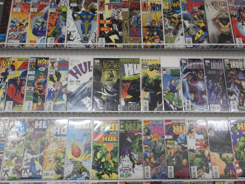 Huge Lot of 150+ Comics w/ Nightcrawler, Iron Man, Hulk Avg. VF- Condition