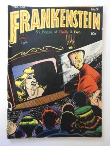 Frankenstein #9 VG- Condition moisture stain, 1/2 in spine split, ink fc