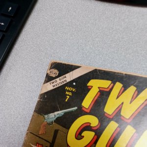 Two Gun Western comic #7 silver age 1956 Atlas Comics Fargo Kid colt six guns