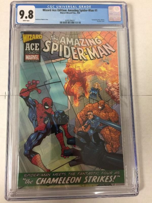 Wizard Ace Edition Amazing Spider-man 1 Cgc 9.8 White Pages