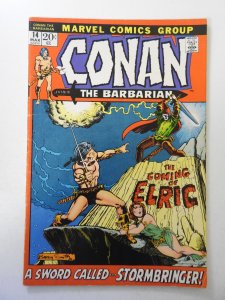 Conan the Barbarian #14 (1972) VG/FN Condition! stain bc