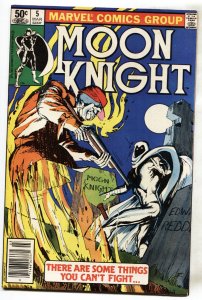 MOON KNIGHT #5-1980--MARVEL--COMIC BOOK--Newsstand