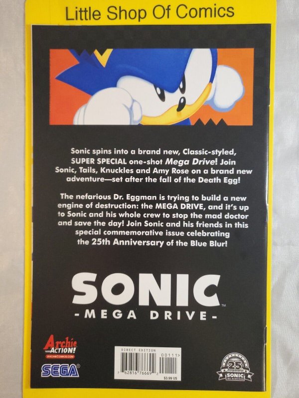 Sonic Mega Drive One Shot #1  Archie Comics 2016 SEGA 1st Print