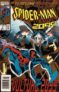 Spider-Man 2099 #7 Newsstand Cover (1992-1996) Marvel Comics 722295317921
