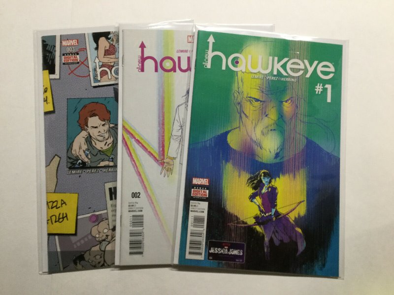 All-New Hawkeye 1 2 3 Lot Run Set Near Mint Nm Marvel