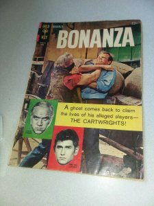 Bonanza comics #19 TV Show Photo Cover Gold Key 1966 silver age western spaghett