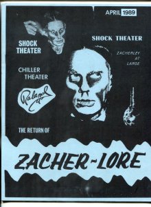 The Return of Zacher-lore April 1989- Zacherley Fanzine / scrapbook