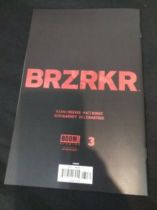 BRZRKR #3 Jenny Frison 1:50 Clean Face Grenade Variant Keanu Reeves Matt Kindt