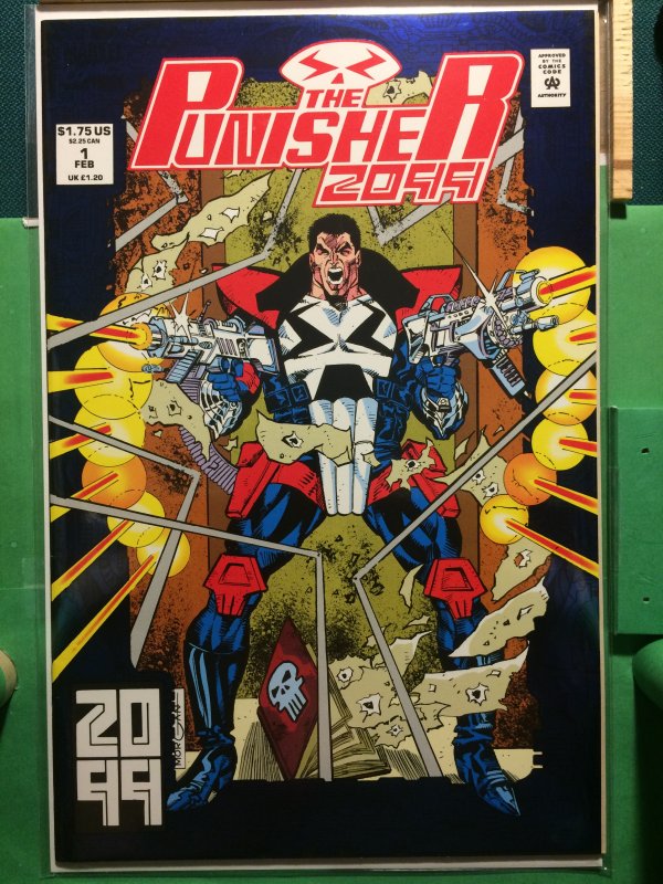 The Punisher 2099 #1 metallic cover