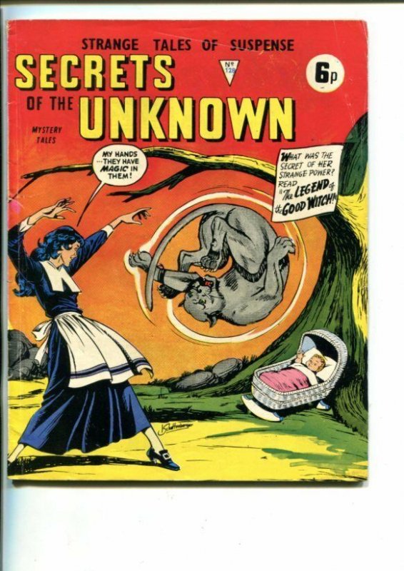 SECRETS OF THE UNKNOWN  #128-1960'S-ALAN CLASS-HORROR-MYSTERY-SCI-FI-vg