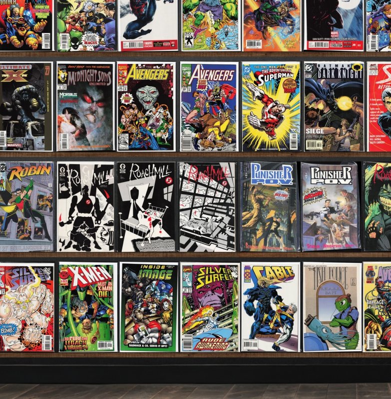 Huge Lot 130+ Comics with Cable, X-Men, Action Comics, Silver Surfer & More!