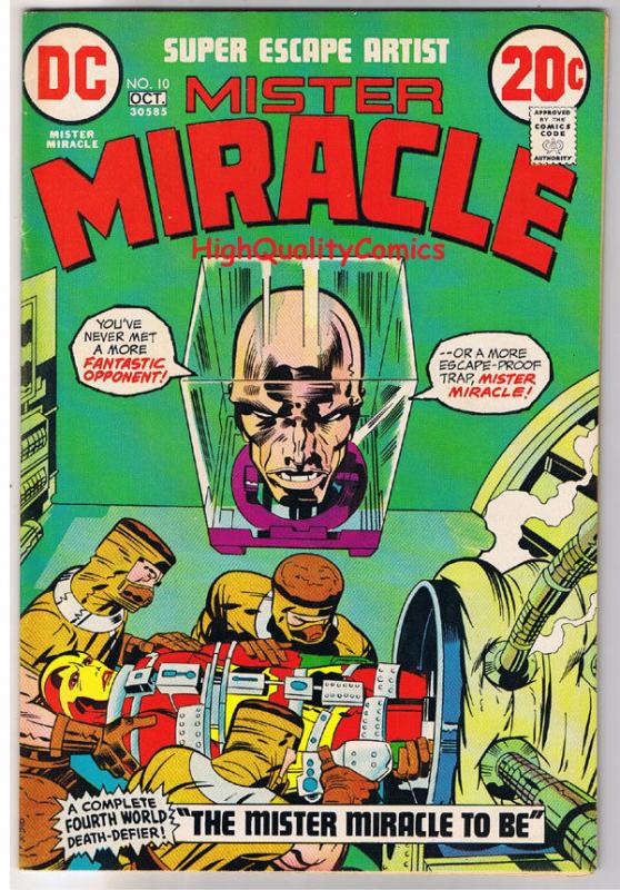 MISTER MIRACLE #10, FN+, Jack Kirby, 4th World, 1971, more JK in store