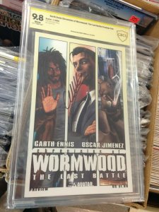 Chronicles of Wormwood: The Last Battle Preview CBCS 9.8 signed by Garth Ennis