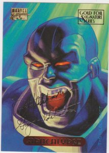 1995 Marvel Masterpieces Gold Foil Signature Series #1 Apocalypse