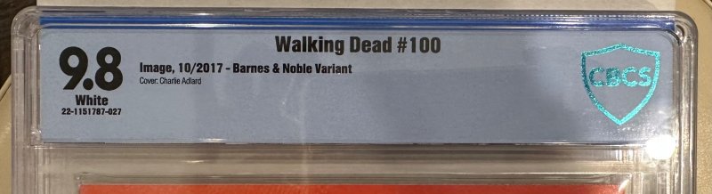 The Walking Dead #100 CBCS Graded 9.8 Barnes & Noble Exclusive Variant (2012)