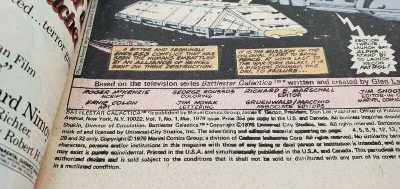 BATTLESTAR GALACTICA #1, Cylons, 1979, Annihilation VF/NM