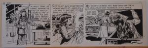 GEORGE WUNDER original strip art, TERRY, 7x23, 1972, 3 pages, Signed / dated