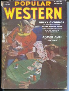 Popular Western 6/1951-Thrilling-Card game-poker chips-Bucky O'Connor-VG