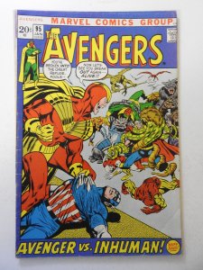 The Avengers #95 (1972) VG+ Condition overspray