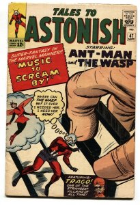 TALES TO ASTONISH #47 comic book 1963-ANT MAN-WASP-DITKO-HECK-FOX-VG