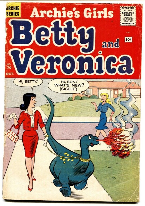 Archie's Girls Betty & Veronica #70 COMIC BOOK 1961-Archie- dragon