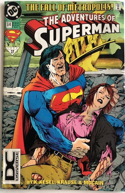 Adventures of Superman #514 DC Universe Cornerbox Variant (1994)